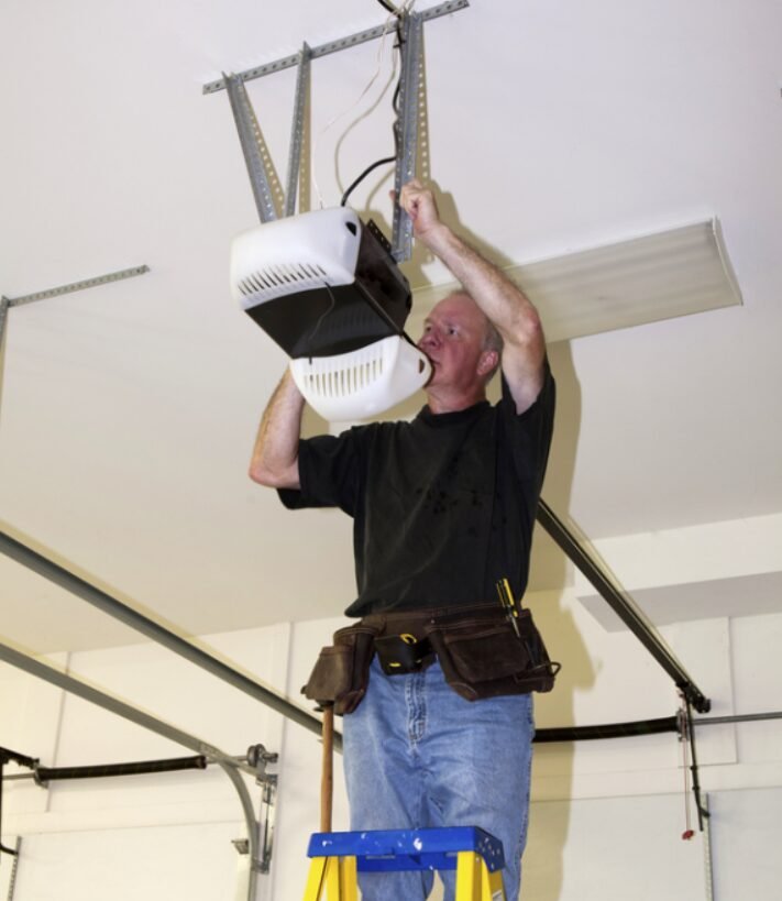 Expert technician performing a reliable garage door opener repair in Englewood, FL at Local Garage Door Repair Englewood FL.